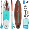 FBSPORT 11' Premium Stand Up Paddle Board, Yoga Board with