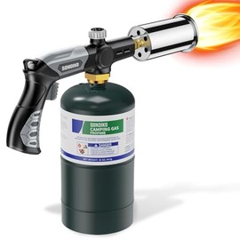 Sondiko Potente antorcha para parrilla y cocina L8010, Sous Vide, soplete de cocina de propano, iniciador de fogata, pistola de fuego ajustable para filetes, barbacoa y hornear