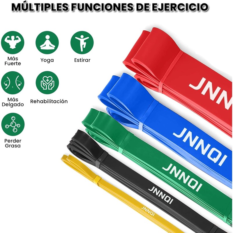 Bandas de Resistencia 11PCS, Ligas de Resistencia para Ejercicio de