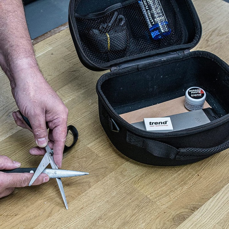 Trend Complete Sharpening Set: 6 Inch Diamond Bench Stone, Tapered