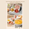 Nonstick Egg Pan Egg Frying Pan 3 Section Square Grill