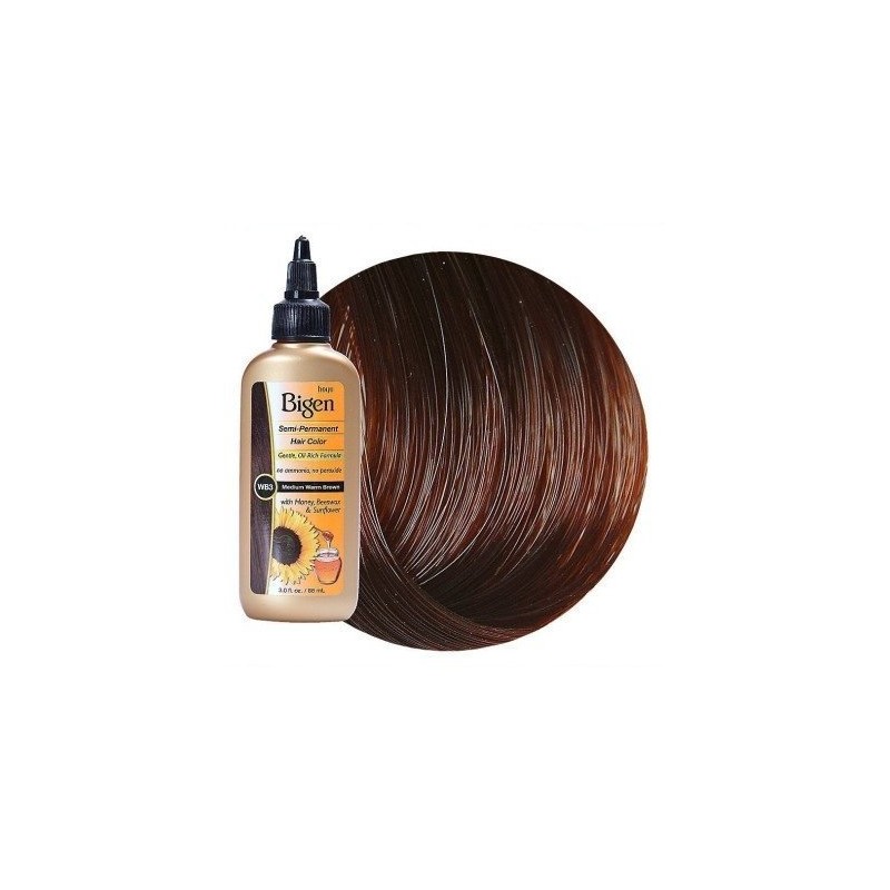Bigen Semi-Permanent Haircolor #Wb3 Medium Warm Brown 3 Ounce (88ml)