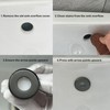 2-Pack Brass Sink Overflow Cover Ring, Round Bathroom Basin Overflow