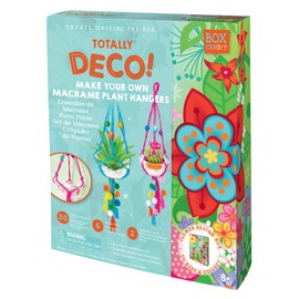 BOX CANDIY Totally Deco Make Your Own Macrame Mini Colorful Plant Hangers Kit to Make and Display