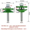 KEWAYO 3 Piece 8mm Shank Router Set Raised Panel Cabinet