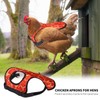 Patty Both Chicken Apron for Hens, Adjustable Protective Saddle, Red