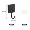 uxcell Adhesive Hooks, 6 Pcs Stick on Wall Adhesive Hangers