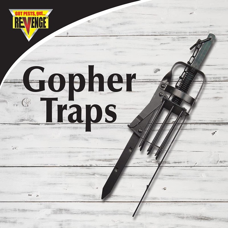 Revenge Gopher Traps, Pack of 2 Ready-to-Use Traps to Remove