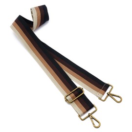 ZOOEASS Bronze Buckles Purse Strap, 2" Wide Crossbody Handbag Strap Adjustable Replacement Shoulder Strap Vintage Embroidery Guitar Style(5CM-Color20)