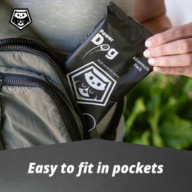 Plant-Based Dog Wipes – Extra Thick, Large, Hypoallergenic, Fragrance-Free Grooming Wipes for Paws & Coats, 20 Count Adventure Pack