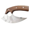 Poshland TTC-111 Custom Handmade Ulu kitchen Knife -Wood Handle (TTC-111)