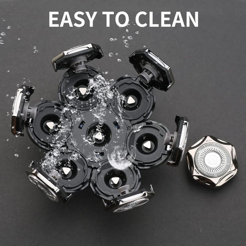 7 Blades Head Shaver Replacement Heads Electric Shaver Universal Replacement