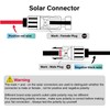 Solar Panel Connector to DC7909 8mm Adapter Cable Solar Connectors