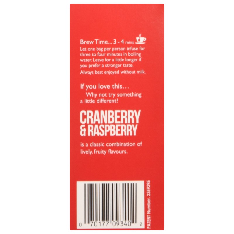 Twinings Fresh and Fruity Raspberry Strawberry and Loganberry Tea Bag