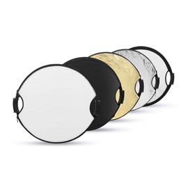 Glow 5-in-1 Collapsible Circular Reflector with Handles (22")