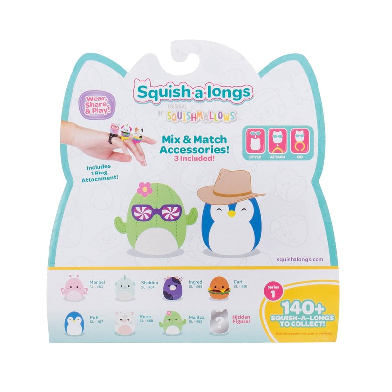 Squish-a-longs by Original Squishmallows 8 Pack - Series 1, Style