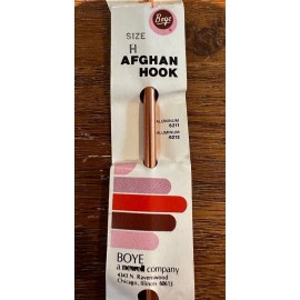 Boye Vintage Boye Afghan Tunisian Crochet Hook CHOOSE SIZE and COLOR 9" 14" - Size H 14in Copper 5.5mm