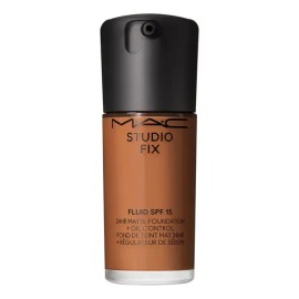Base Líquida MAC Studio Fix Fluid | Nw43 | Mate | SPF 15 Cobertura 24h Media-Alta | 30ml