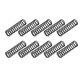 TOP-VIGOR 10Pcs Compression Spring, 1.2mm Wire Dia, 12mm OD, 40mm Free Length Dual Extended Durable Dual Hook Tension Spring for Furniture Screen Doors Repair Projects