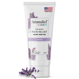 Aromalief Hemp Cream with Lavender Aromatherapy - 1000MG Made in USA - Relieve Muscle & Joint Pain- Menthol, Glucosamine, Chondroitin MSM - Vegan & Cruelty-Free…
