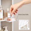 ELYKEN Corner Shower Caddy Standing, 3 Tier Rustproof Metal Shower