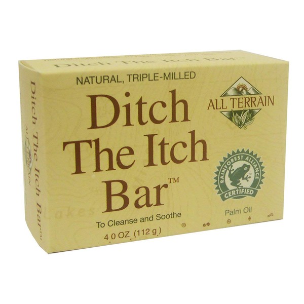 All Terrain Natural Ditch the Itch Bar, To Cleanse & Soothe Itchy, Irritated Skin, 4 oz