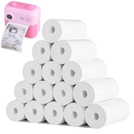 Zefphxs 16 Rolls of Thermal Paper, 57 mm x 30 mm x 6 m, Thermal Paper, Children's Camera, Refill Printing Paper for Children's Camera, Instant Print Camera, Best Choice for Instant Print Cameras
