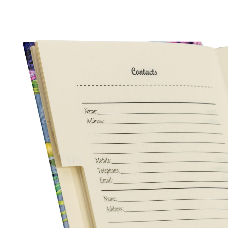 Telephone Address Book A-Z Index Hard Back Cover Slim