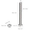 Boxonly M8x60mm Hex Head Screws Bolts, Nuts, Flat & Lock