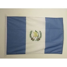 Guatemala Nautical Flag 18'' x 12'' - Guatemalan Flags 30 x 45 cm - Banner 12x18 in for Boat - Drapeau Guatemala AZ FLAG