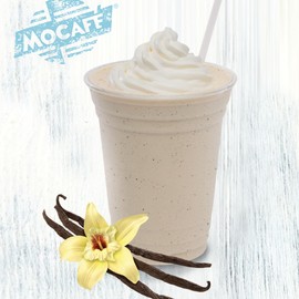 MOCAFE Vanilla Frappe Mix, create crave-worthy blended drinks, also use as a creamer powder for coffee and tea specialty beverages, 3 lbs. bag