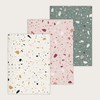 etmamu 151 Set of 3 Notebooks A5 Terrazzo Pattern 32