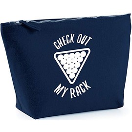 Hippowarehouse Check out my rack Snooker printed make up cosmetic wash bag 18x19x9cm