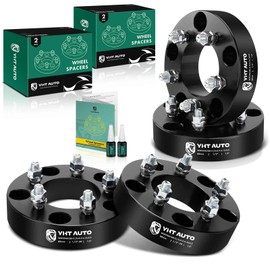 YHTAUTO 5x5.5 to 5x4.5 Wheel Adapters 1.5 inch Fits Ram 1500 1994-2001 & Ford F-150 Bronco 1992-1996, E-150 Econoline 1992-2006, 5 Lug Forged Tire Spacers 1/2"-20 & 12.9 Studs, 88mm Center Bore, 4PCS