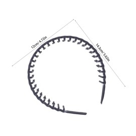 SAFIGLE 7pcs Non Slip Face Washing Hair Bands with Teeth Wavy Plastic Headbands for Women Men Teens Firm Grip Hair Accessories for Skincare and Daily Use