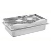 Dilitools Bufetera Chafer Plegable Entero 9 Litros Acero Inoxidable