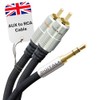 CableMountain 0.5m 2X RCA to 3.5mm Audio Cable- Gold Plated