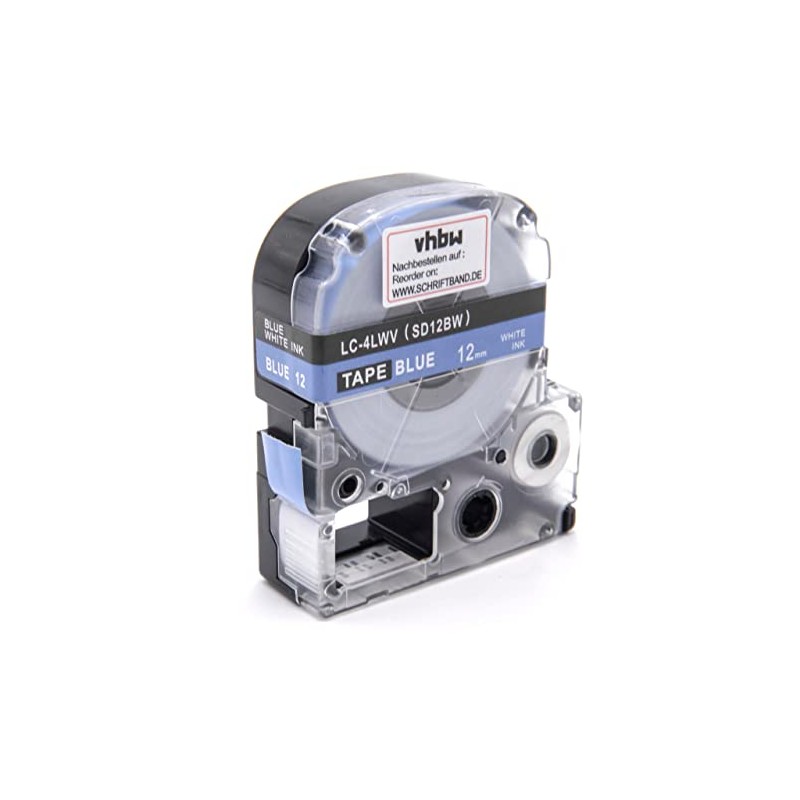 vhbw Schriftband-Kassette kompatibel mit Epson OK720, OK900P Etiketten-Drucker 8m x
