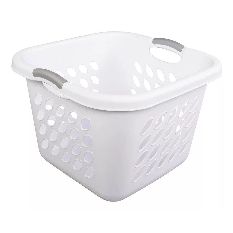 Sterilite Cesto Lavanderia Plástico Organizador Almacenamiento Blanco