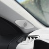 YOUTOOCAR 2PCS Stainless Steel Front Door A-Pillar Speaker Covers Trim