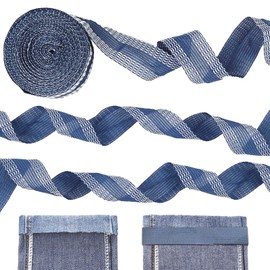 GTAAOY Iron-on Instant Hem Tape,16.4 Ft Trousers Edge Modified Strips, Permanent No Sew Hemming Tape, Washable Hem Adhesive Tape for Improve Jeans Suit Pant Trouser Mouth