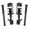 MOSTPLUS 4PCS Front+Rear Complete Struts Shock Assembly W/Coil Spring Compatible