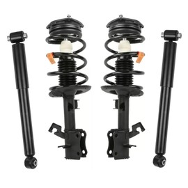 MOSTPLUS 4PCS Front+Rear Complete Struts Shock Assembly W/Coil Spring Compatible for 2007-2012 Nissan Sentra 2.0L