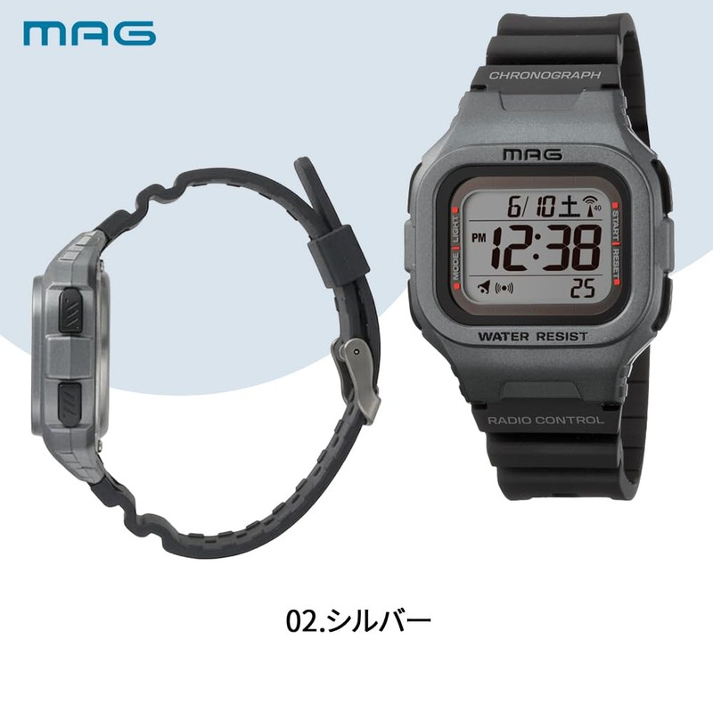 MAG MW-550A Digital Radio Solar, Dual Power, Waterproof, Urethane Strap,