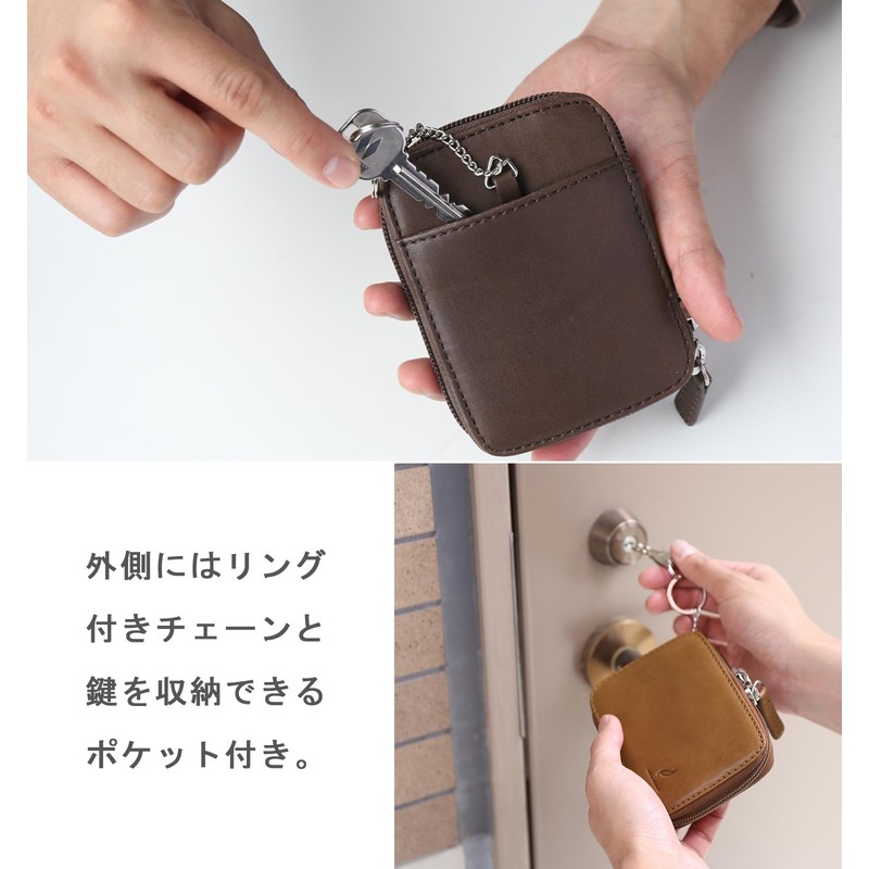 Mieno Smart Key Case, 2 Card Case, Unisex, Key Case,