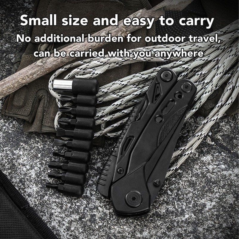 Multitool Pliers Professional Stainless Steel Utility Knife Foldable Whistle Scissors