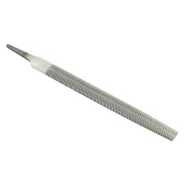 Genubi Industry 8 Inch Half Round Medium Cut File, Double Cut Teeth, Made of High Carbon Steel, Half Round Hand File Without Handle, Suitable for Shaping Metal, Wood, and Other
