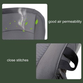 FZJDSD Gray Driver Side Bottom Cloth Seat Cover & Seat Foam Cushion Compatible with Dodge Ram 1500 2500 3500 4500 5500 2013 2014 2015 2016 2017 2018