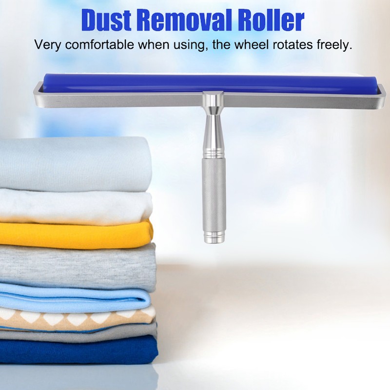 Dust Removal Roller Silicone Soft Aluminum Alloy Handle Iron Bearing