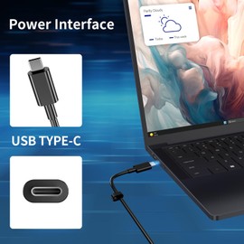 165W GaN USB C Laptop Charger for Dell XPS 17 9720 9730 Precision 5690 5680 3581 3580 Latitude 9440 7640 7340 5540 5440 5340 Inspiron 14 Plus 7430 AC Power Supply Adapter Cord